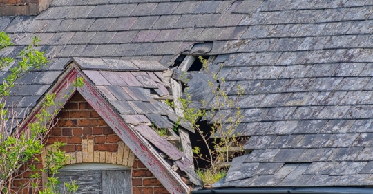 damaged roof